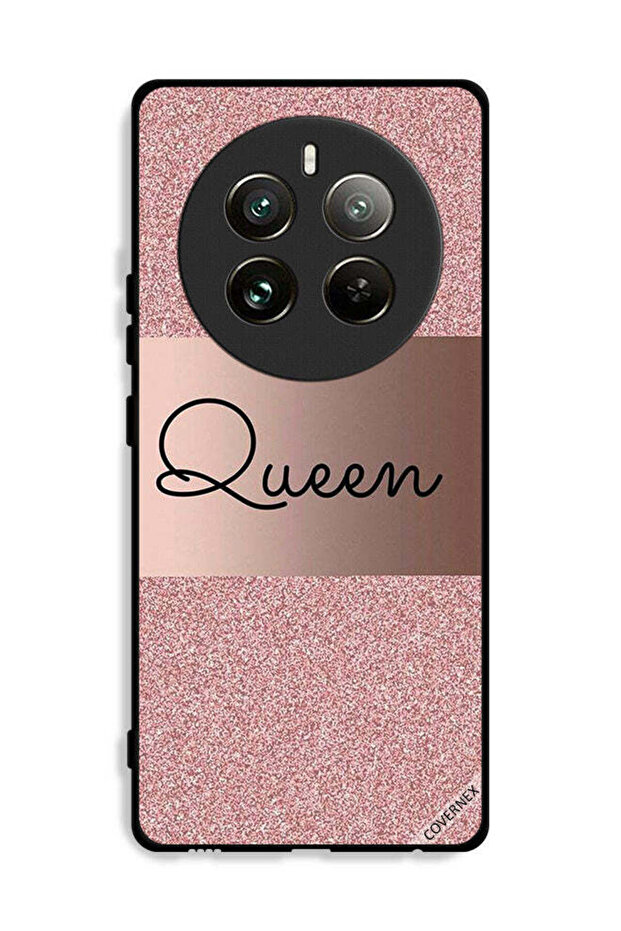 غطاء حماية لهاتف Realme 12 Pro Plus 5G بخلفية لامعة من Queen Glitters