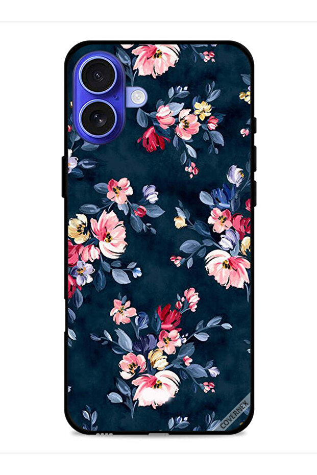 غطاء حماية لجهاز Apple iPhone 16 Plus مزين بزهور مرسومة يدويًا