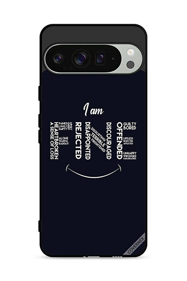 غطاء حماية لهاتف Google Pixel 9 Pro بطبعة "أنا بخير"