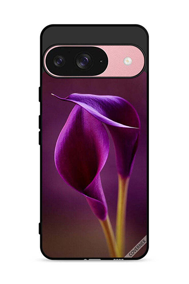 غطاء حماية لجهاز Google Pixel 9 بزهرتين جميلتين
