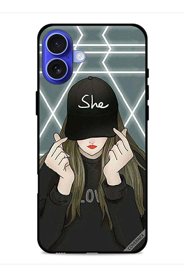 غطاء حماية لجهاز Apple iPhone 16 Plus She On Cap