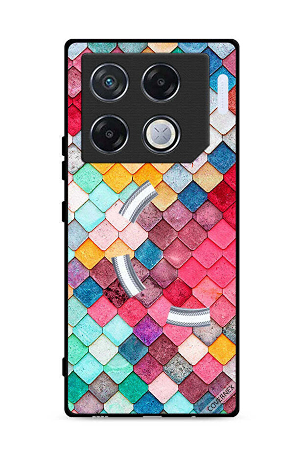 غطاء حماية لهاتف Infinix GT 20 Pro 5G بنمط مربع ماسي