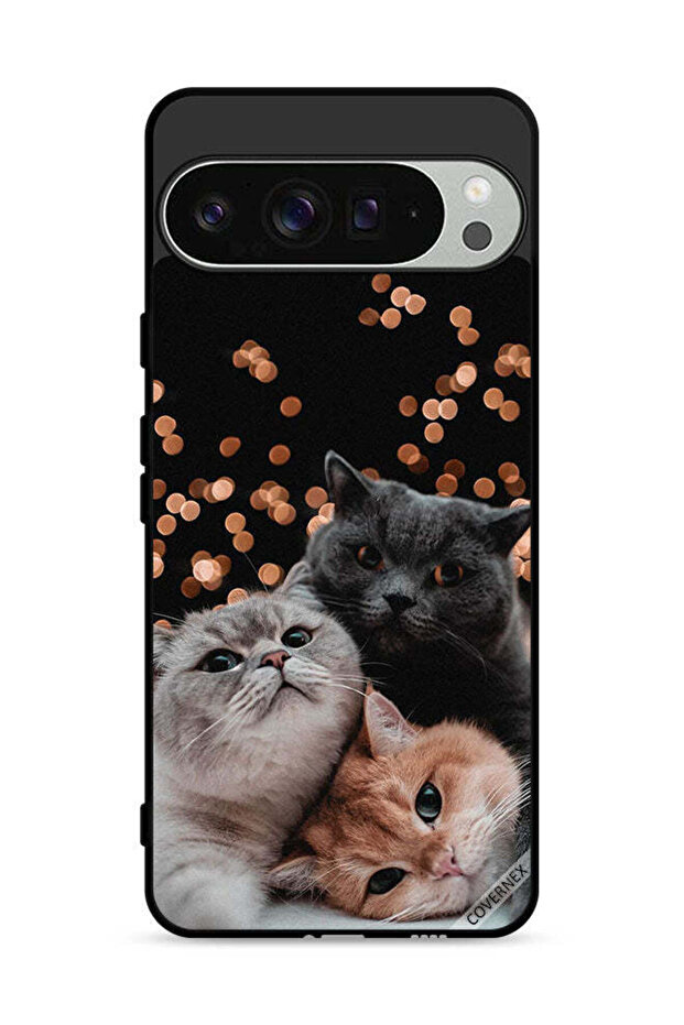 غطاء حماية لهاتف Google Pixel 9 Pro بتصميم قطط