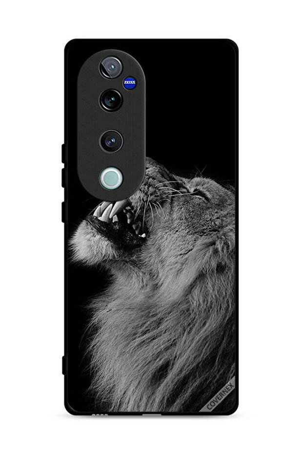 غطاء حماية لهاتف Vivo S19 Pro 5G بتصميم الأسد المبهج
