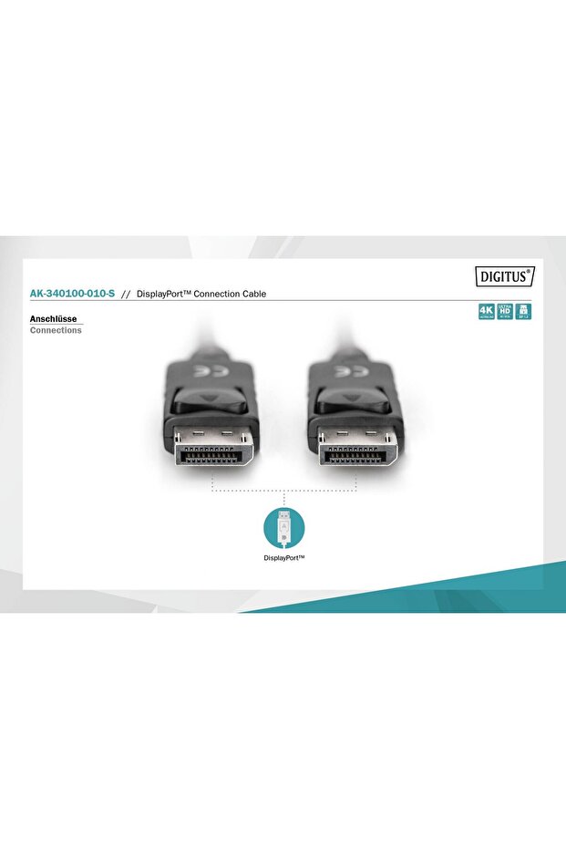 Ak-340100-020-S 2m Display Port Cable - 7