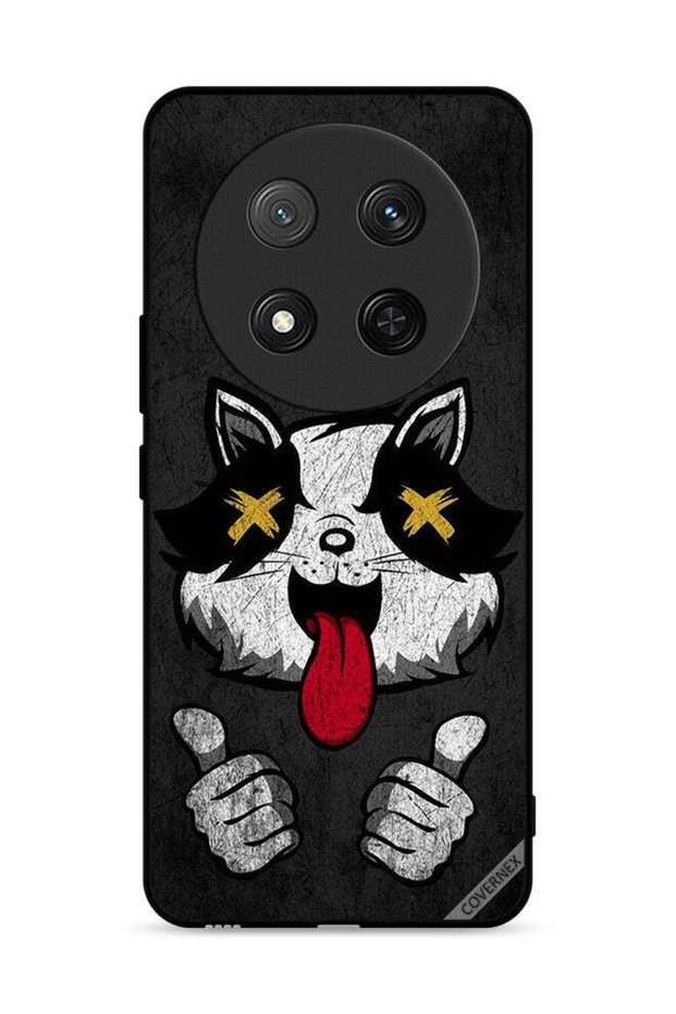غطاء حماية لهاتف Honor X9c 5G بتصميم قطة مارشميلو