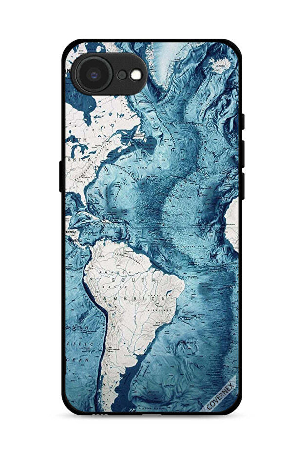 غطاء حماية لجهاز Apple iPhone 16e بتصميم خريطة فنية