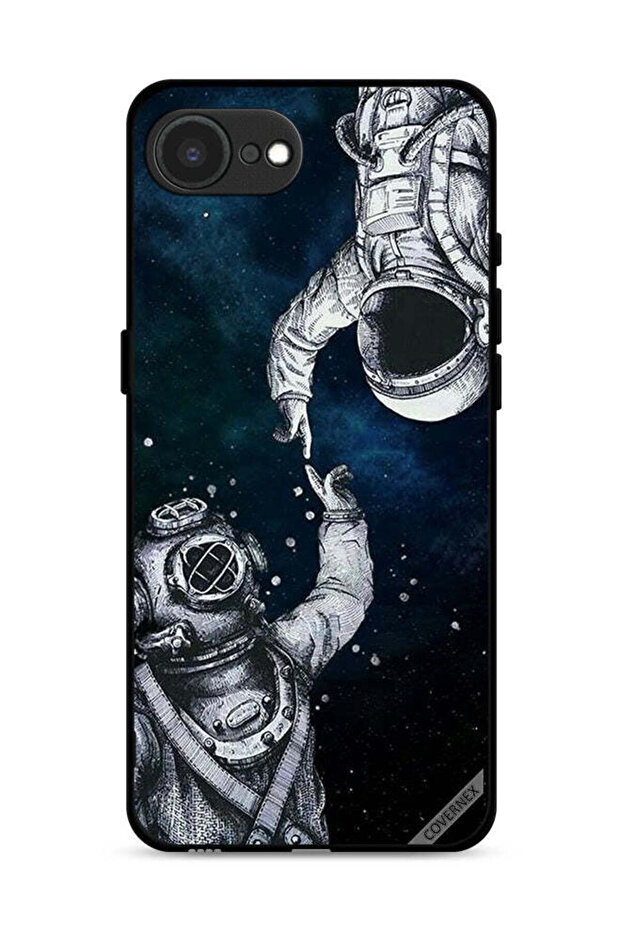 غطاء حماية لجهاز Apple iPhone 16e بتصميم رائد فضاء وغواص