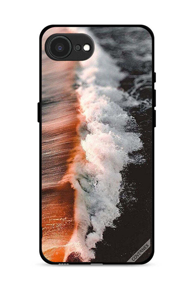 غطاء حماية لجهاز Apple iPhone 16e بتصميم موجة مياه البحر