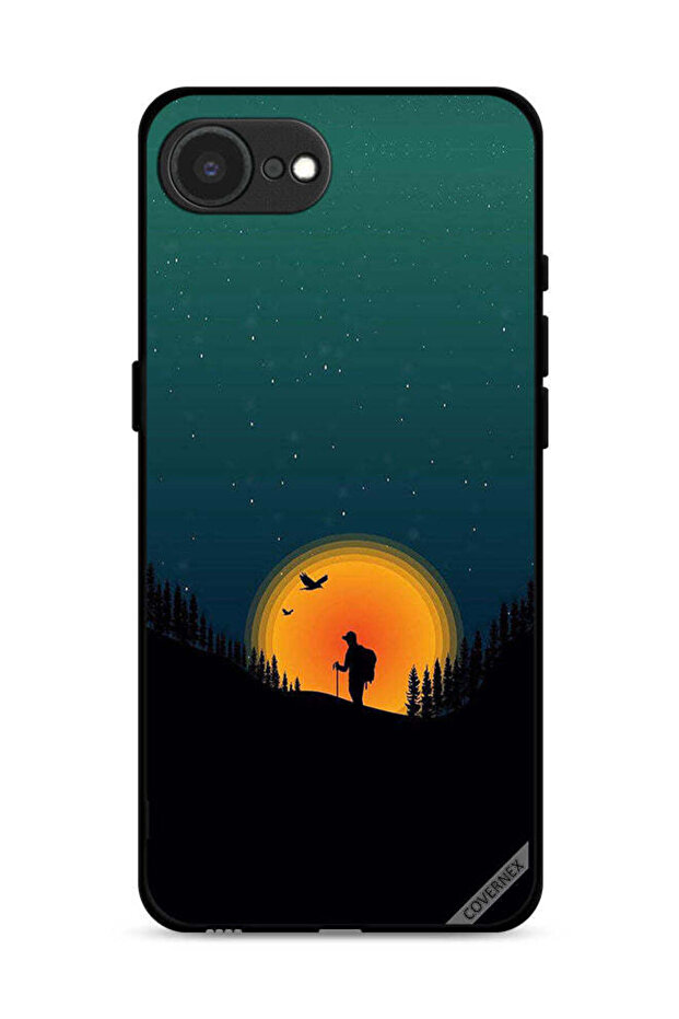 غطاء حماية لجهاز Apple iPhone 16e برسومات مغامرات فنية