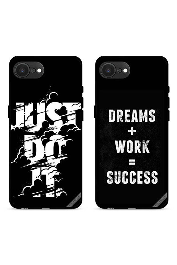 حافظتان واقيتان لهاتف Apple iPhone 16e - Dreams Plus Work and Just Do It