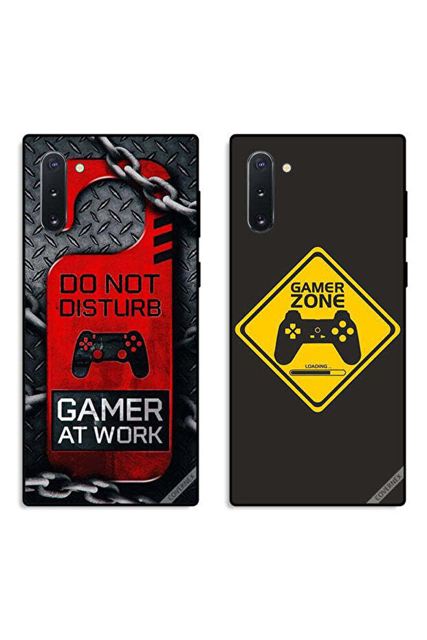 حافظتان لهاتف سامسونج جالكسي نوت 10 - أغطية حماية Gamer Zone وGame At Work