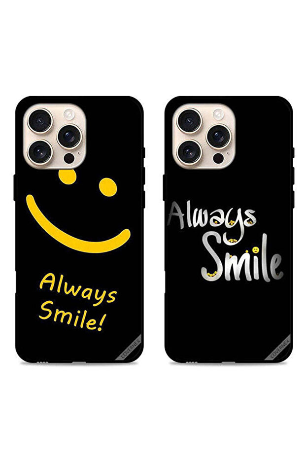 حافظتان واقيتان لهاتف Apple iPhone 16 Pro Max، أغطية واقية، Always Smile