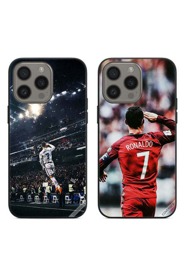 حافظتان واقيتان لهاتف Apple iPhone 15 Pro Max من رونالدو تحية للجماهير