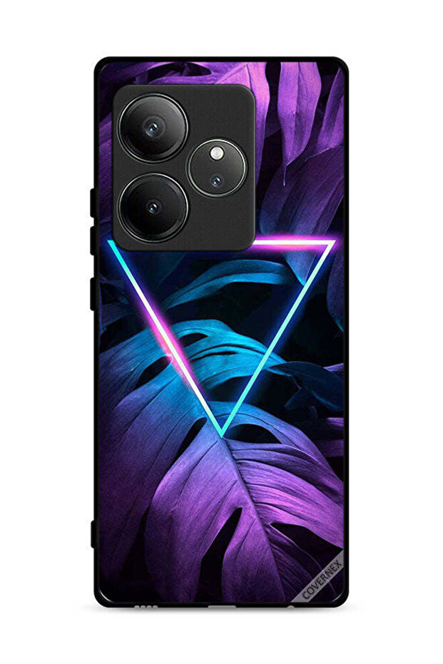 غطاء حماية لهاتف Realme GT 6T 5G بتصميم مثلث الإضاءة
