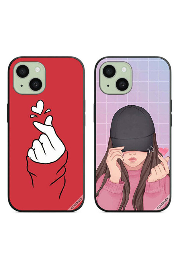 حافظتان واقيتان لهاتف Apple iPhone 15، بتصميم قبعة سناب لوف جيرل