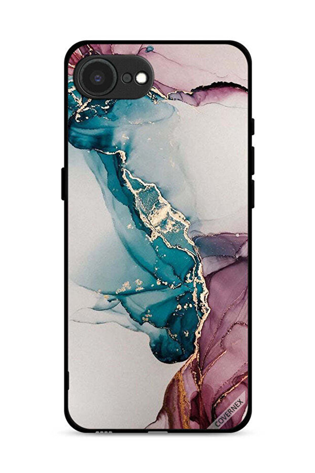 Apple iPhone 16e Protective Case Cover Cracked Pattern - 1