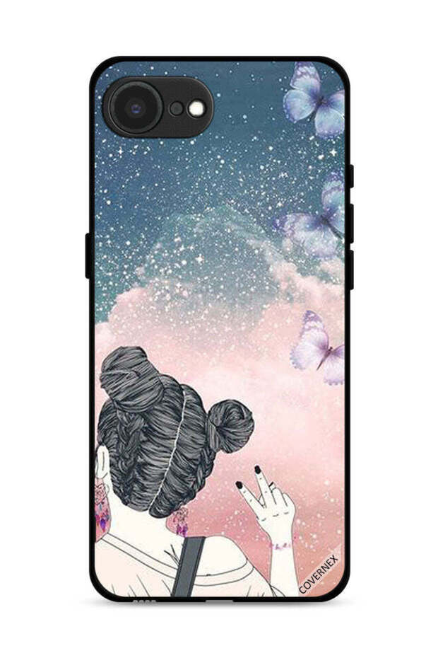غطاء حماية لجهاز Apple iPhone 16e بتصميم علامة النصر