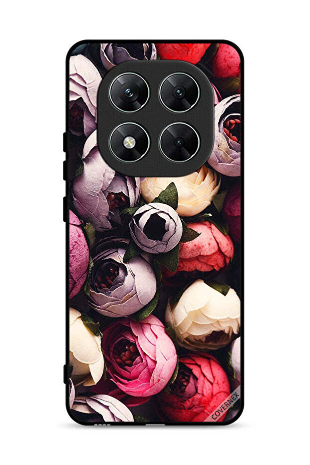 غطاء حماية لهاتف Xiaomi Poco X7 5G - وردي داكن مخروطي
