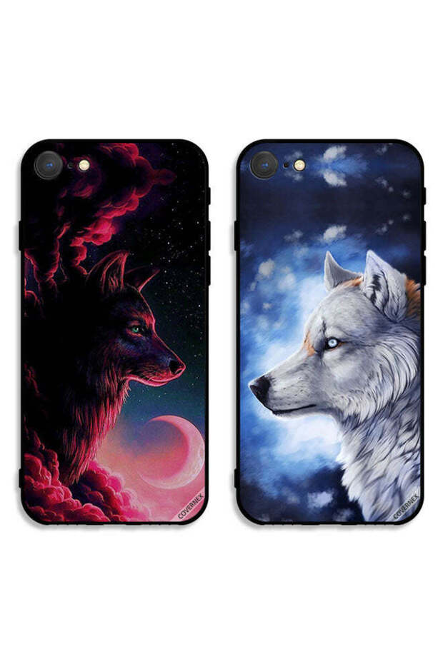 حافظتان واقيتان لهاتف Apple iPhone 8 من Wolf Art