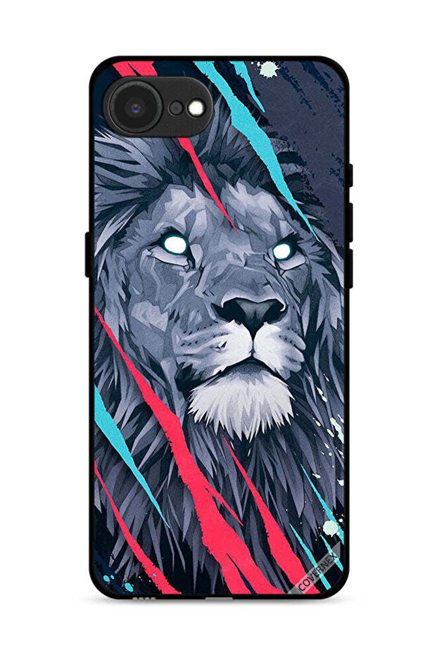 غطاء حماية لجهاز Apple iPhone 16e برسومات الأسد الملك
