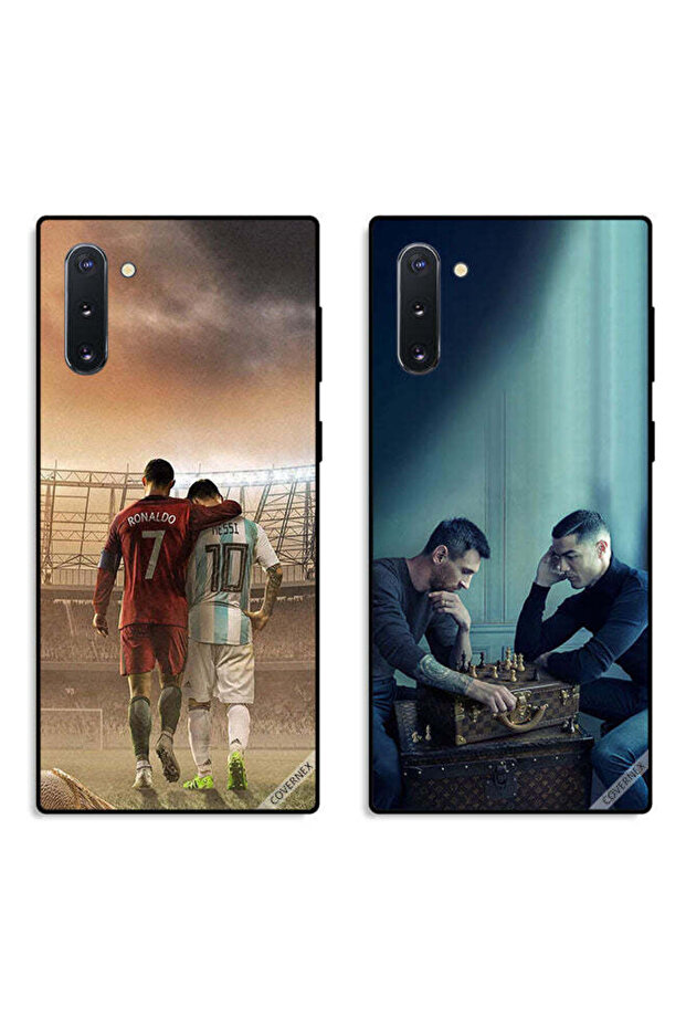 حافظتان لهاتف سامسونج جالكسي نوت 10، أغطية حماية CR7 وLeo Messi