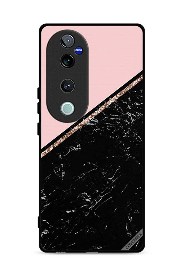 غطاء حماية لهاتف Vivo S19 Pro 5G بنقشة رخامية