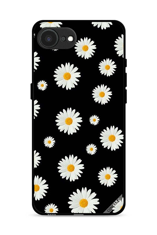 غطاء حماية لجهاز Apple iPhone 16e بنقشة زهور الشمس الصغيرة