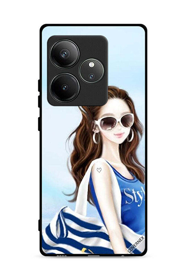 غطاء حماية لهاتف Realme GT 6 5G بتصميم قميص