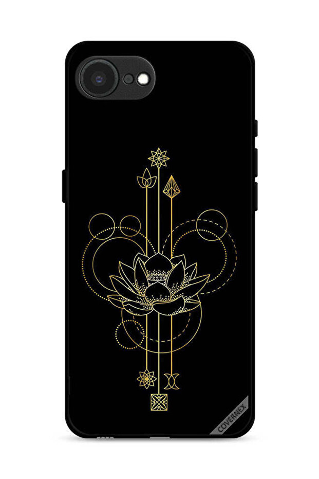 غطاء حماية لجهاز Apple iPhone 16e بتصميم زهور عصرية