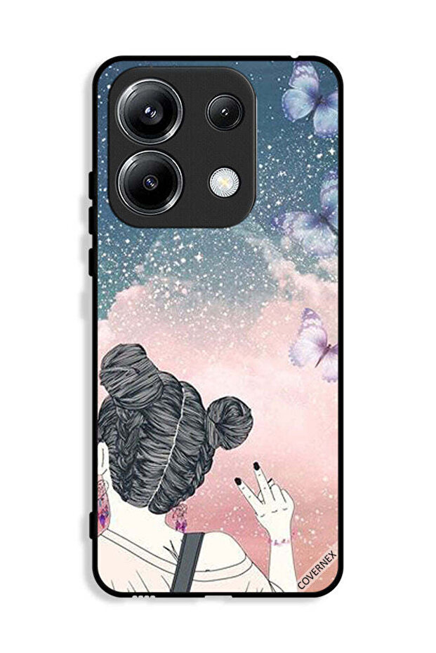 غطاء حماية لهاتف شاومي ريدمي نوت 13 برو 4G بتصميم علامة النصر
