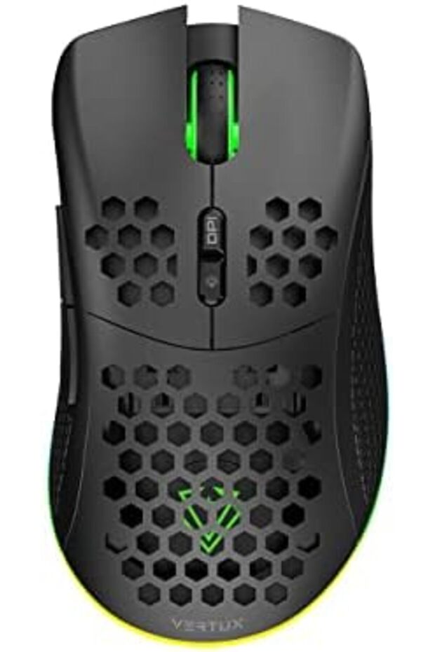 Ammolite Wireless Gaming Mouse | Honeycomb Design | Up To 16000 Dpi | 40g Optical Sensor | Lo - 1