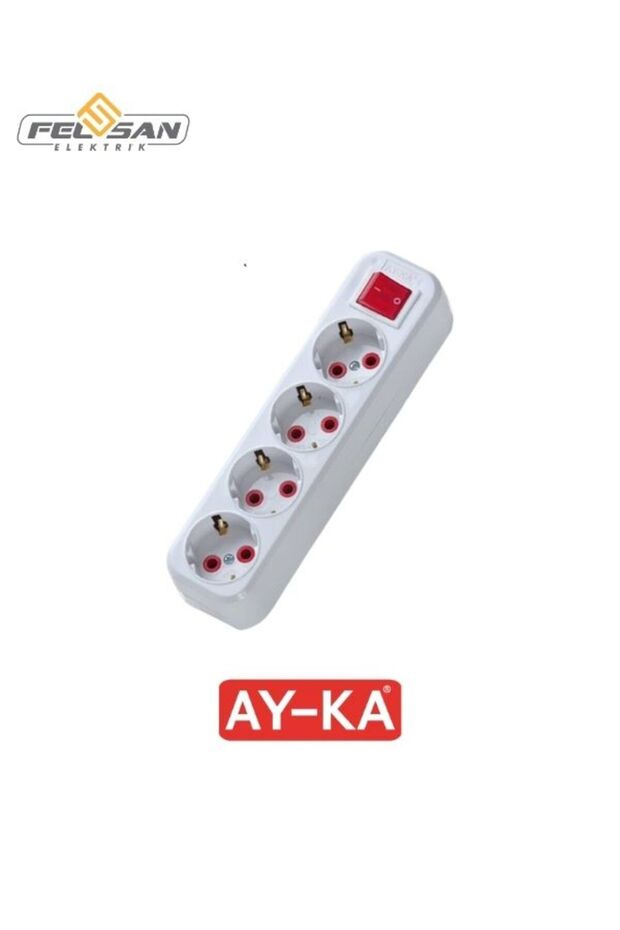 4lü Anahtarlı Grup Priz