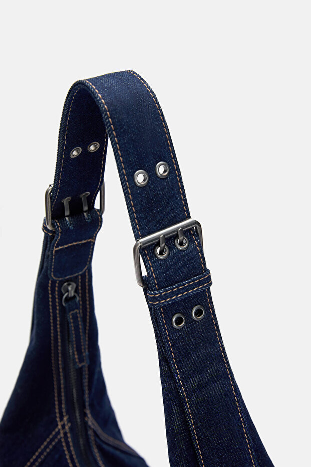 Denim shopper çanta - 2
