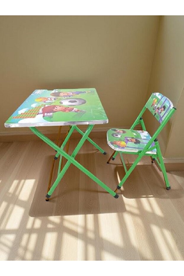 Folding Study Table And Chair - 1