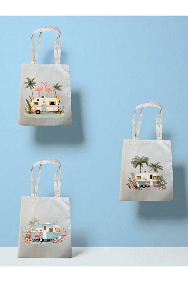 Flamengo and Caravan Printed 3-Piece Shoulder Bag Ben Bag - Home Kitchen Office Workplace Gift Item