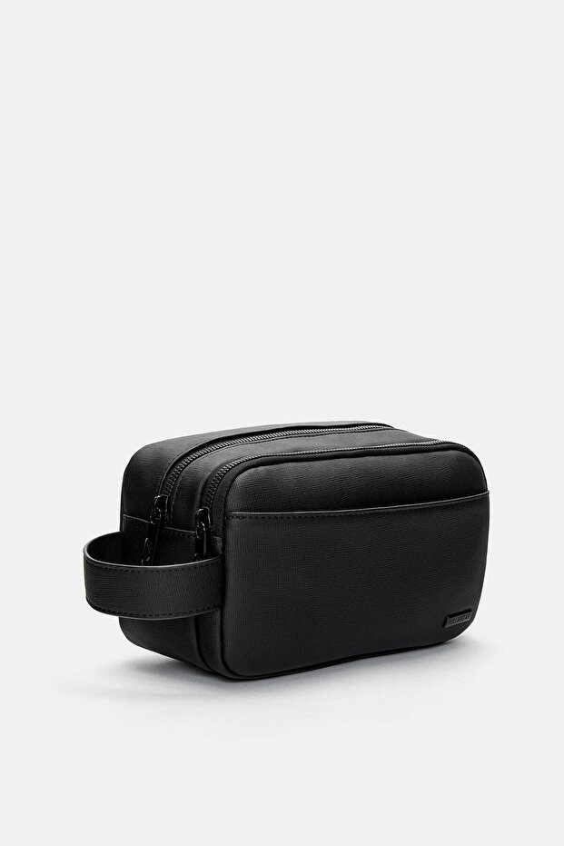 Saplı makyaj çantası - 1