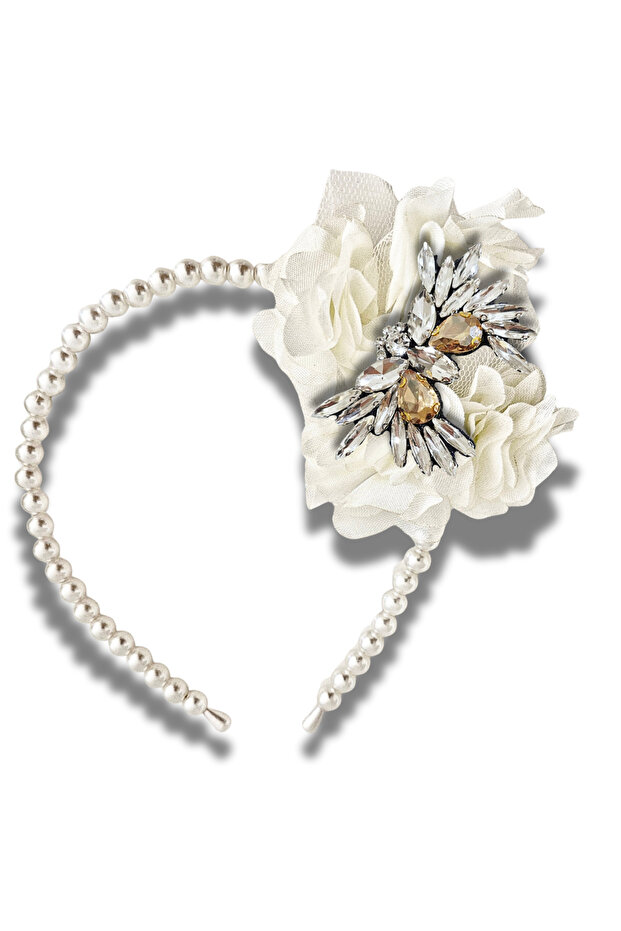 Special Design Avant-Garde Crystal Stone Pearl Maternity Crown