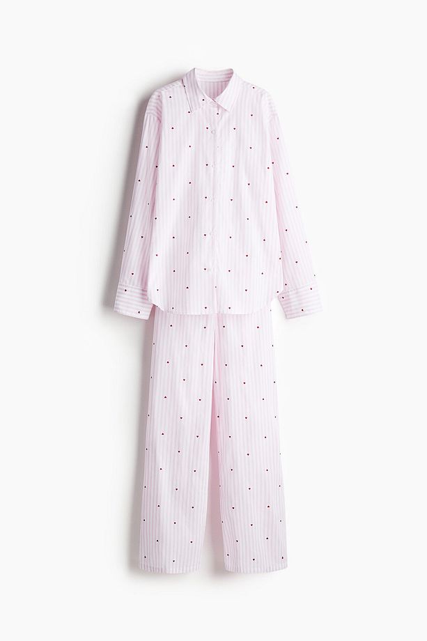Pamuklu Poplin Pijama Takımı - 4