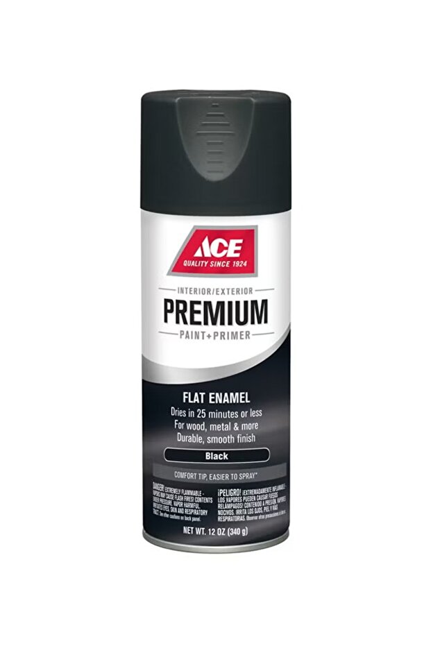 طلاء رش أسود مسطح - 1