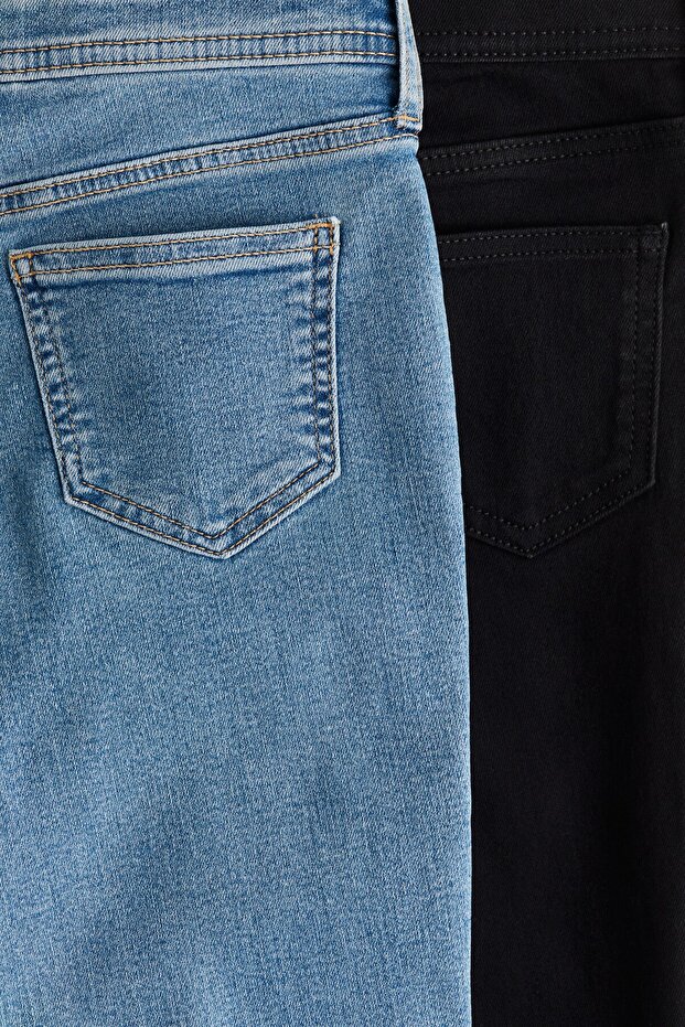 2'li Flared Leg Low Jeans - 3