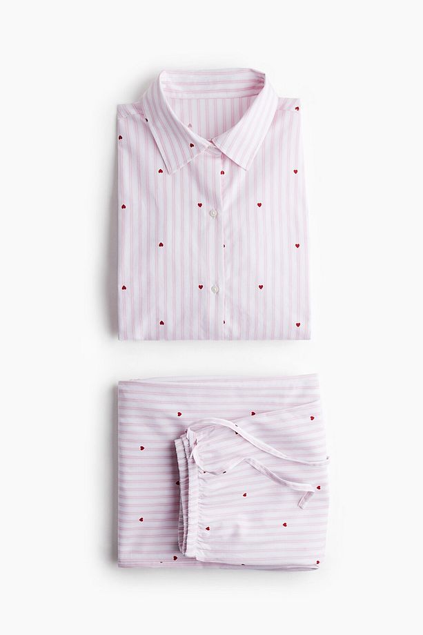 Pamuklu Poplin Pijama Takımı - 6