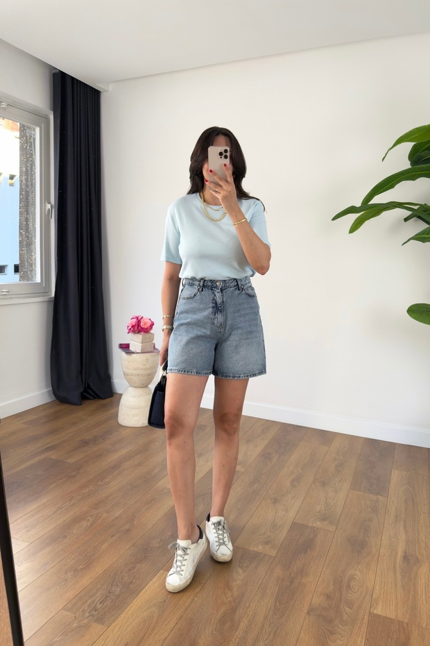 Marley Mavi Denim Şort - 3