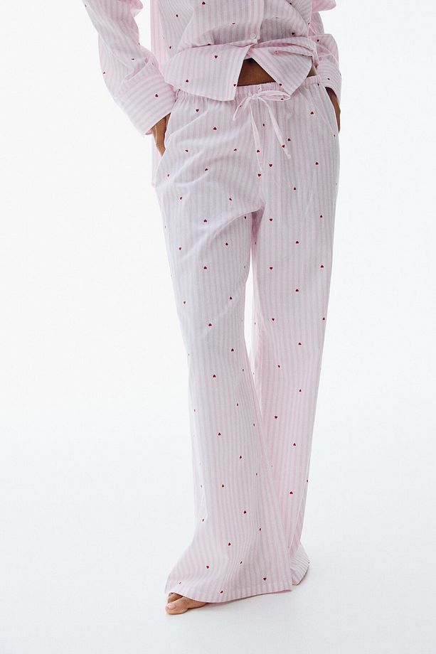 Pamuklu Poplin Pijama Takımı - 2