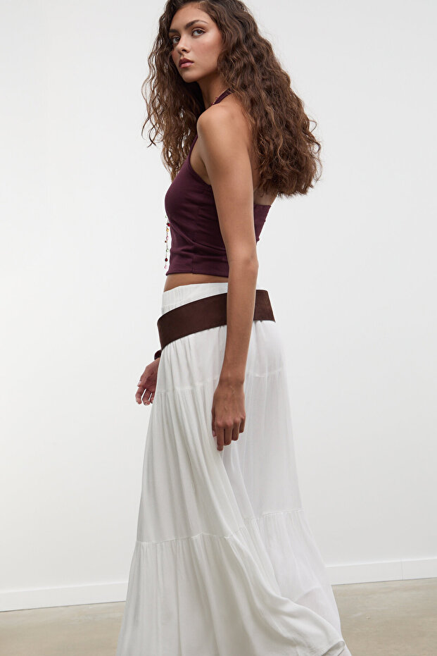 Halter yaka crop top - 3