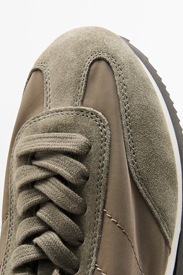 Kombine kumaş spor ayakkabı - 5