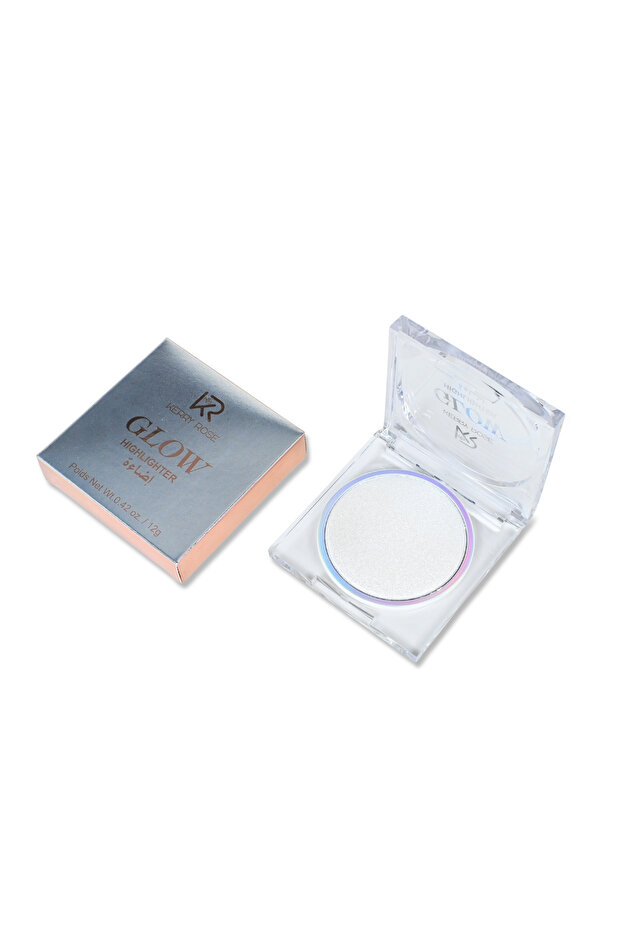 GLOW HIGHLIGHTER إضاءة وجه فضية لؤلؤية توهج عالي وثبات مثالي