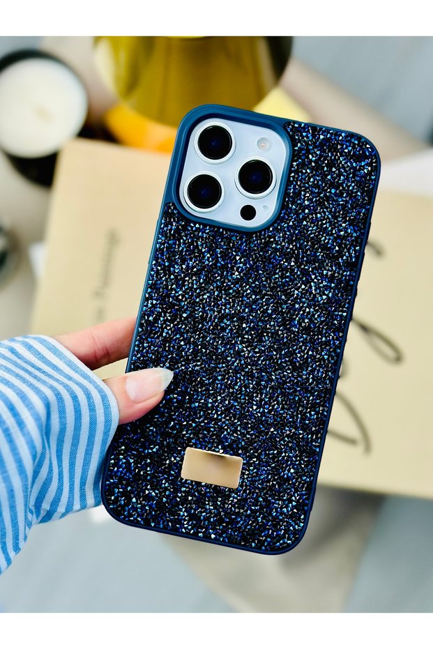iPhone 14 Promax Compatible Diamond Design Sparkling Shiny Diamond Silicone Case
