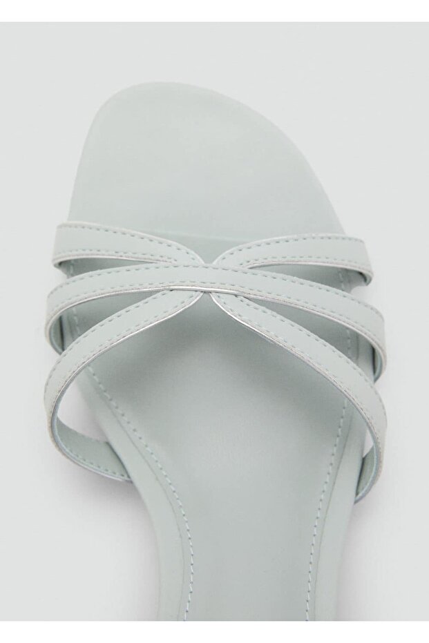 Kitten topuklu bantlı sandalet - 4