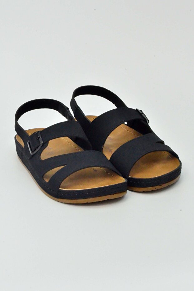 صندل قماش بحزام مزدوج 89910653Z - 2